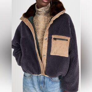 NWOT Sandy Liang Dough Fleece Jacket